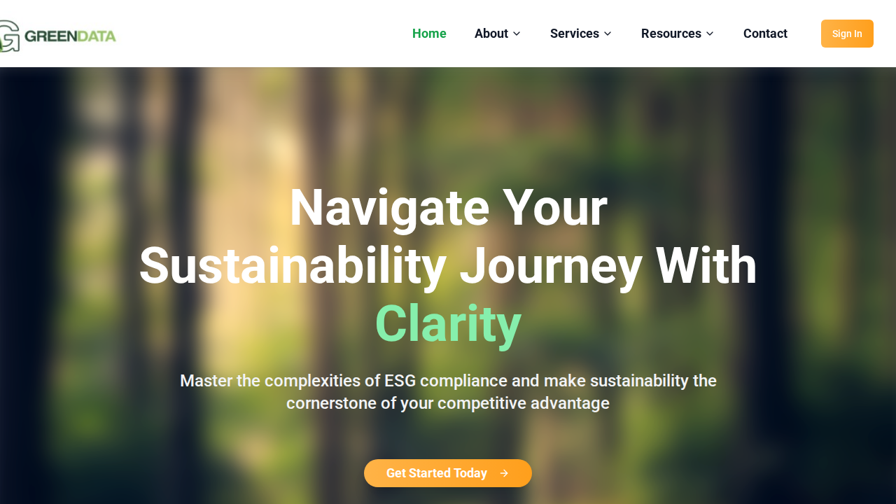 Green Data Biz product interface